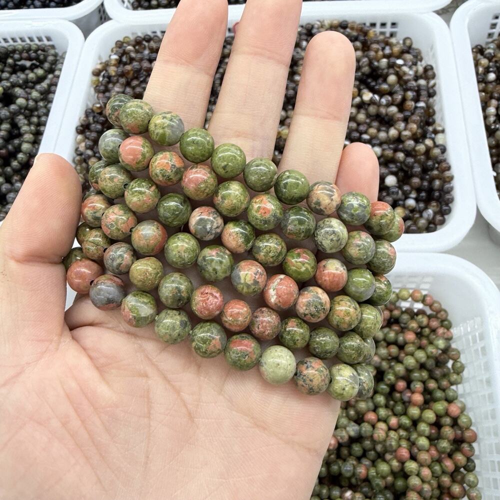 8MM Unakite Bracelet